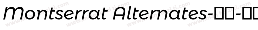 Montserrat Alternates-常规字体转换
